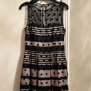 Eliza J Polka Dot Party Dress